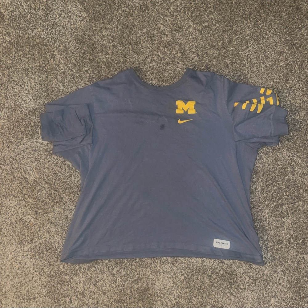 Nike U of M Blue Graphic T-Shirt